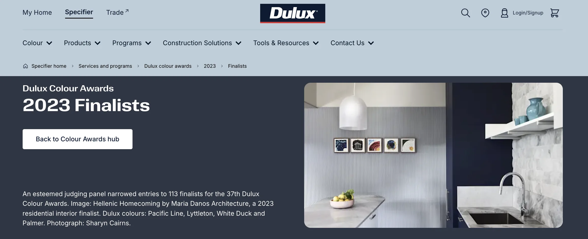DULUX COLOUR AWARDS: Commercial Interior – Public and Hospitality 2023