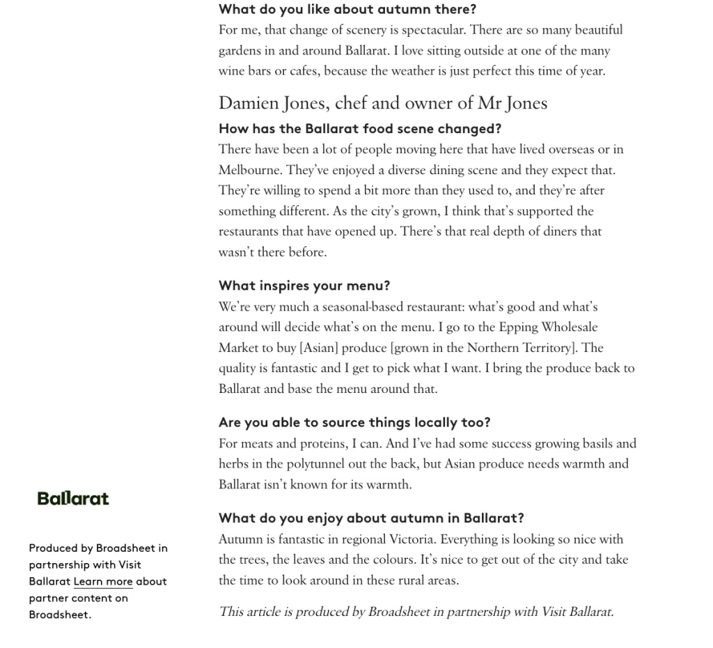 Broadsheet 13th May 2025 - Hotel Vera Ballarat